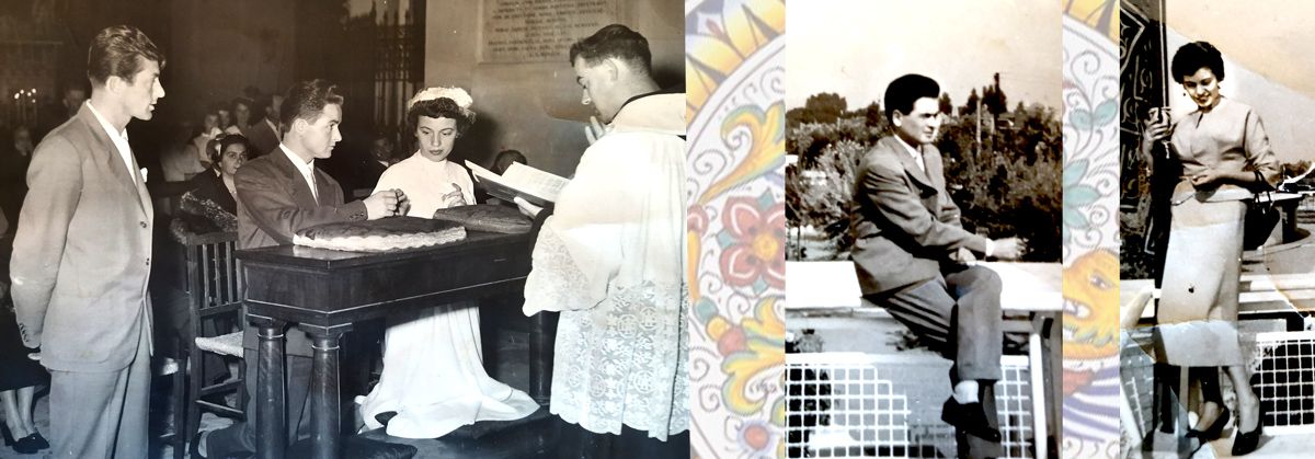 The wedding of Antonio and Delia, founders of MOD Ceramics in Deruta